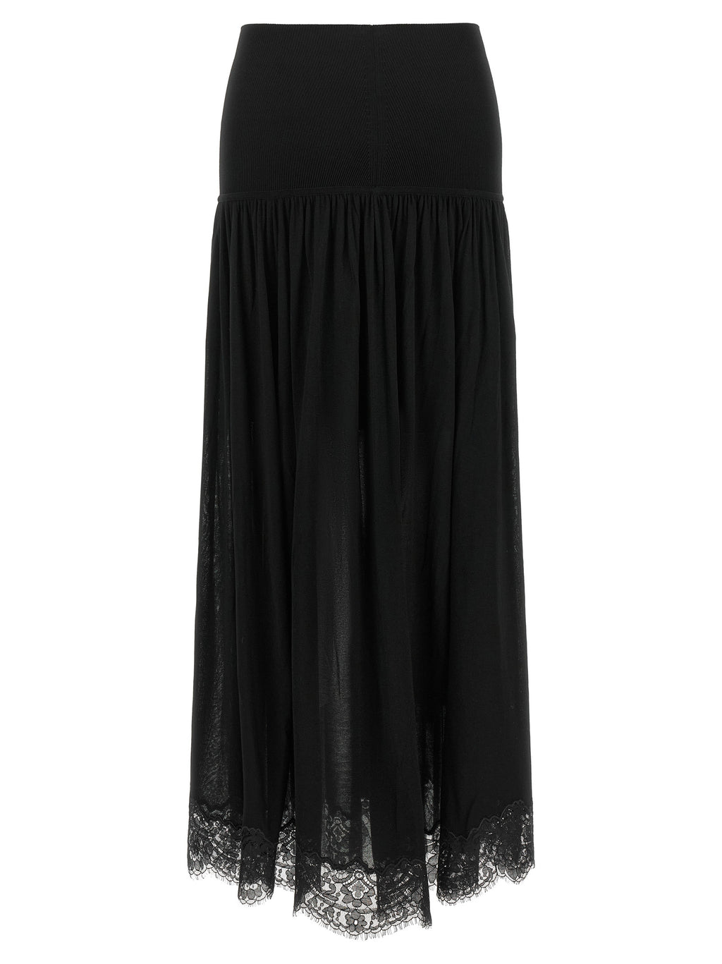 Zimmermann Black Lyocell Mini Skirt