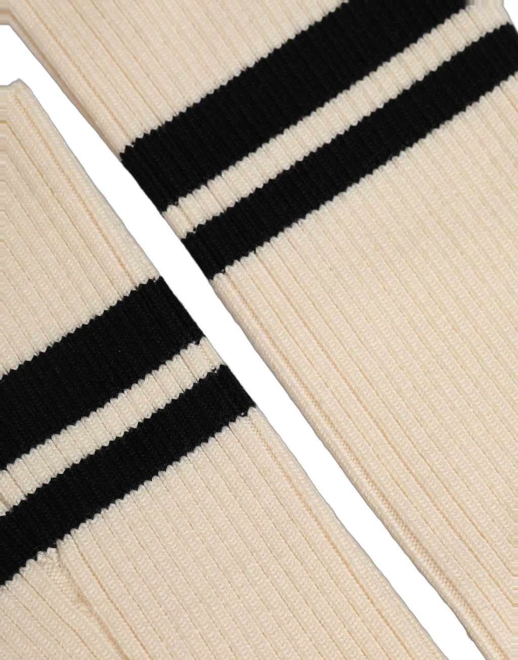 Chaussettes accessoires chauffe-jambes mi-cuisses en laine crème Dolce & Gabbana