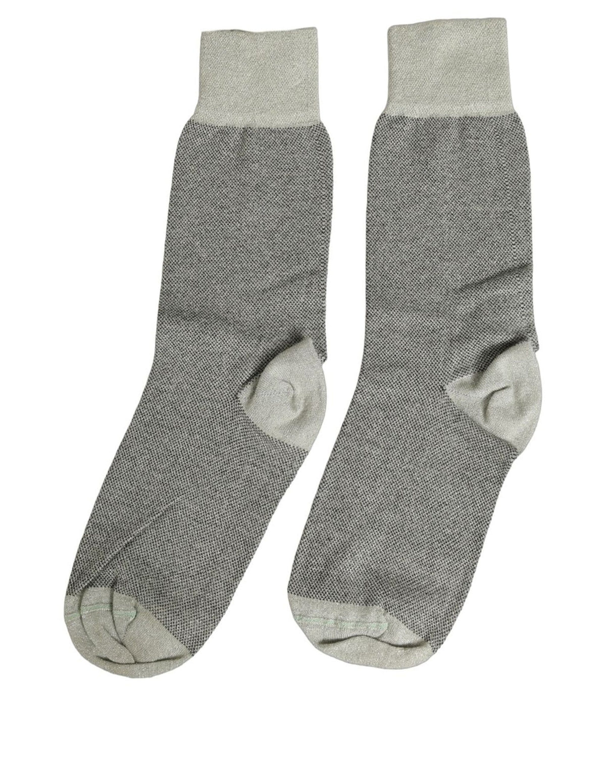 Dolce & Gabbana Anthrazitgraue Logo-Wadenlange Damen-Socken