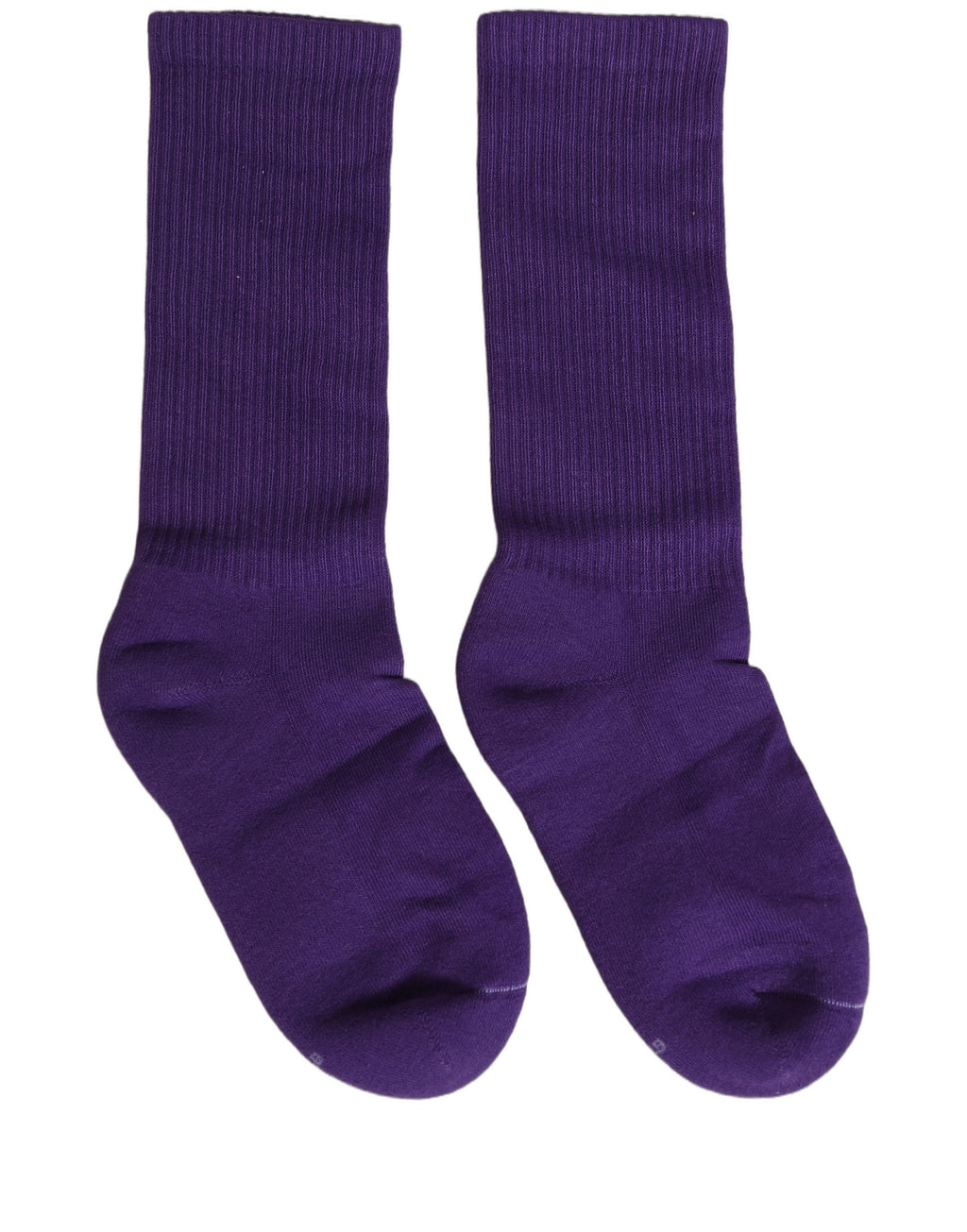 Chaussettes mi-mollet pour femme Dolce & Gabbana en coton violet côtelé