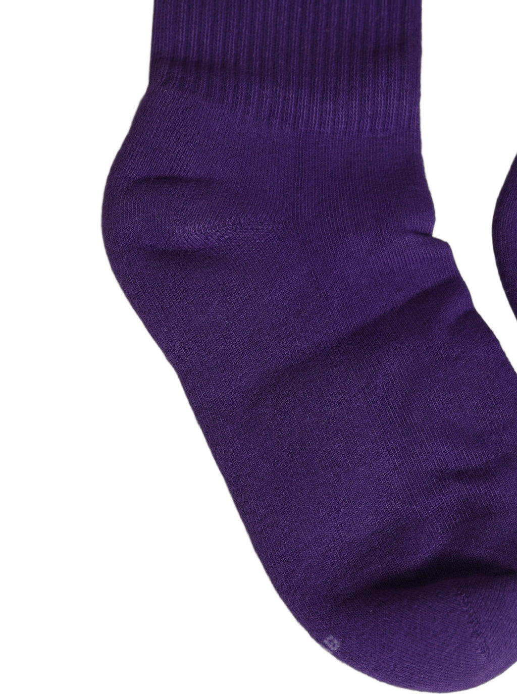 Chaussettes mi-mollet pour femme Dolce & Gabbana en coton violet côtelé