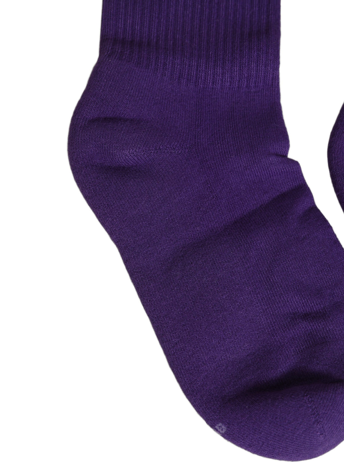 Chaussettes mi-mollet pour femme Dolce & Gabbana en coton violet côtelé