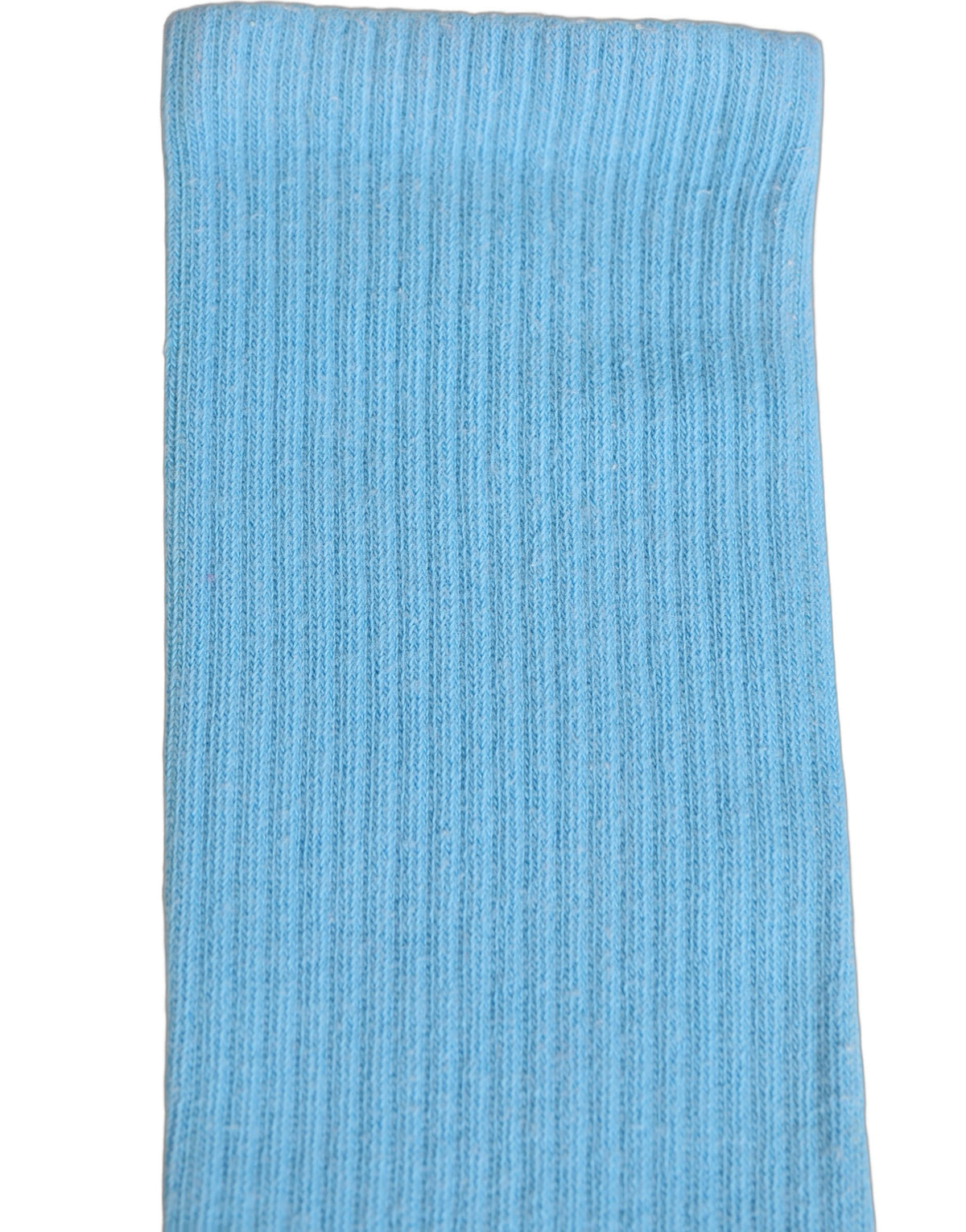 Dolce & Gabbana Light Blue Cotton Ribbed Mid Calf Accessory Socks