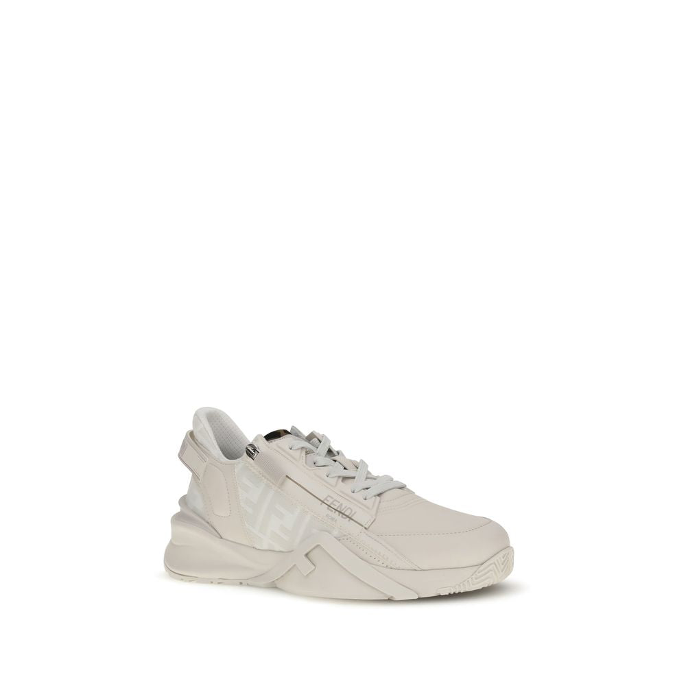 Fendi Weiße Kalbsleder Bos Taurus Athletics-Sneaker