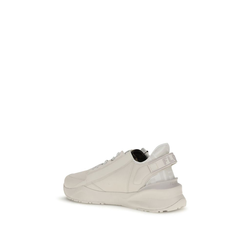 Fendi Weiße Kalbsleder Bos Taurus Athletics-Sneaker