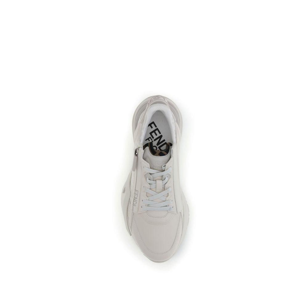 Fendi Weiße Kalbsleder Bos Taurus Athletics-Sneaker