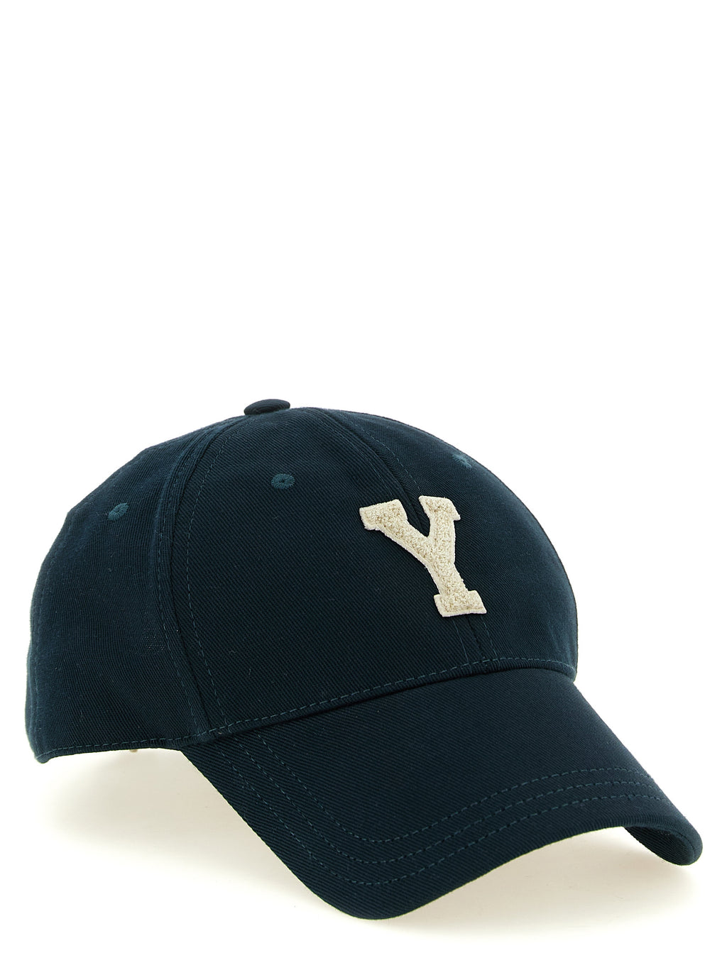 Saint Laurent Bicolor Cotton Cap (Baseball Hat)