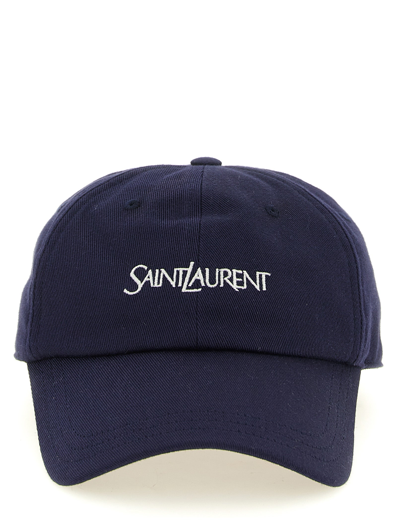 Saint Laurent Blue Cotton Cap (Baseball Hat)