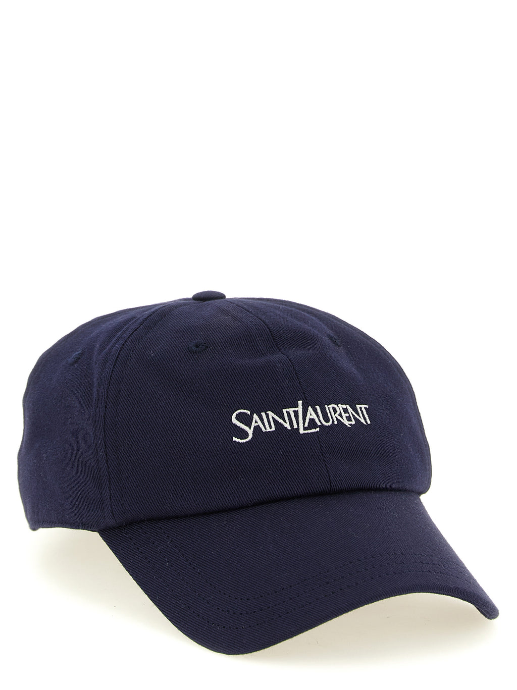 Saint Laurent Blue Cotton Cap (Baseball Hat)