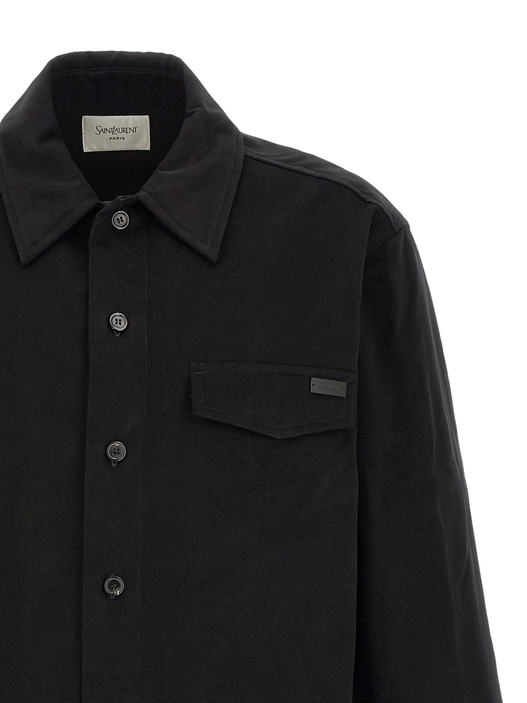 Saint Laurent Black Cotton Blouse