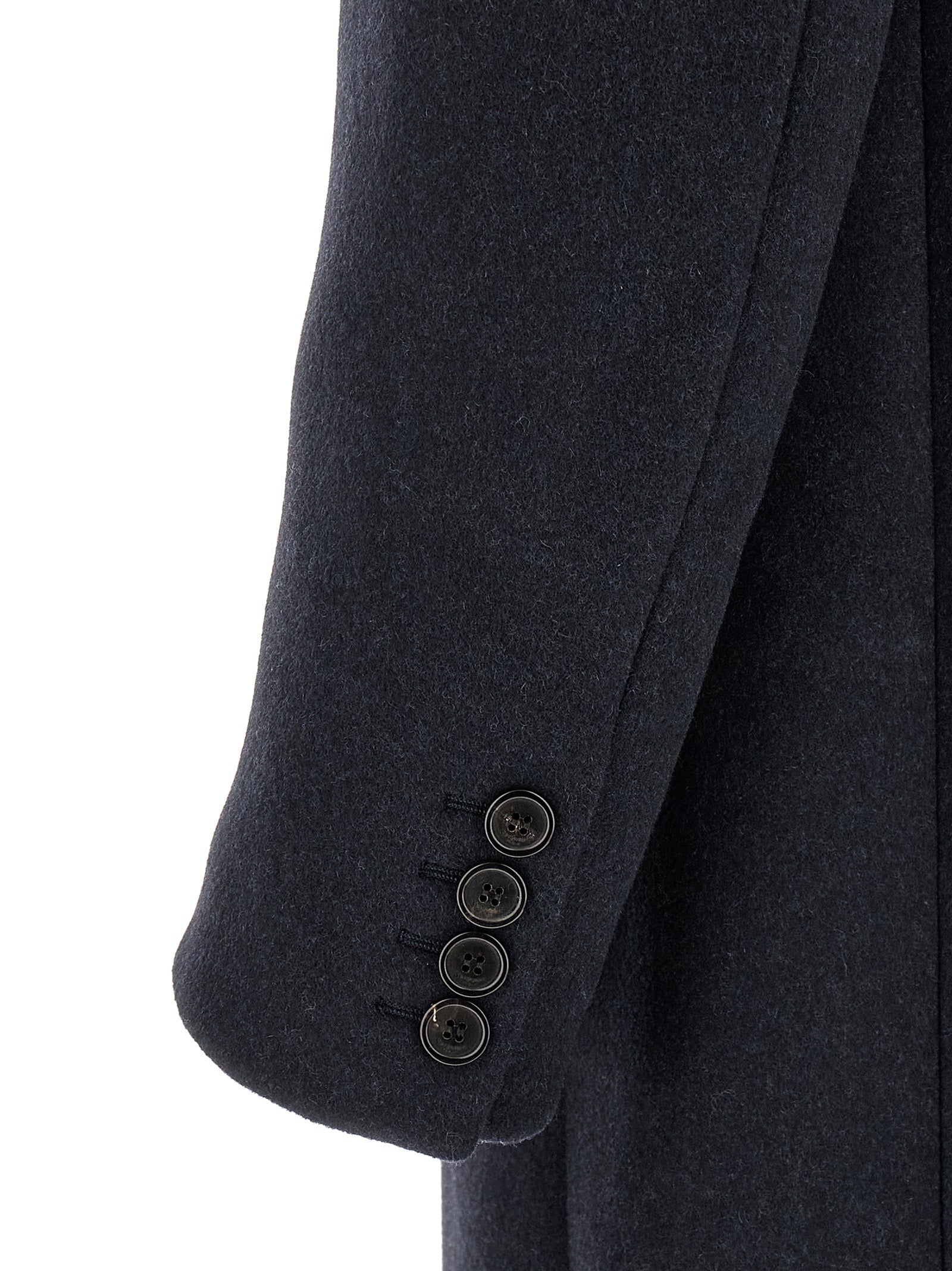 Saint Laurent Blue Wool Coat