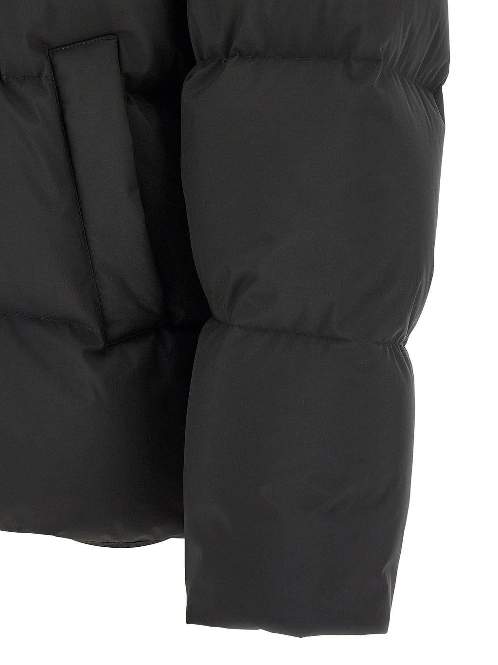 Saint Laurent Black Polyester Full-Length Jacket