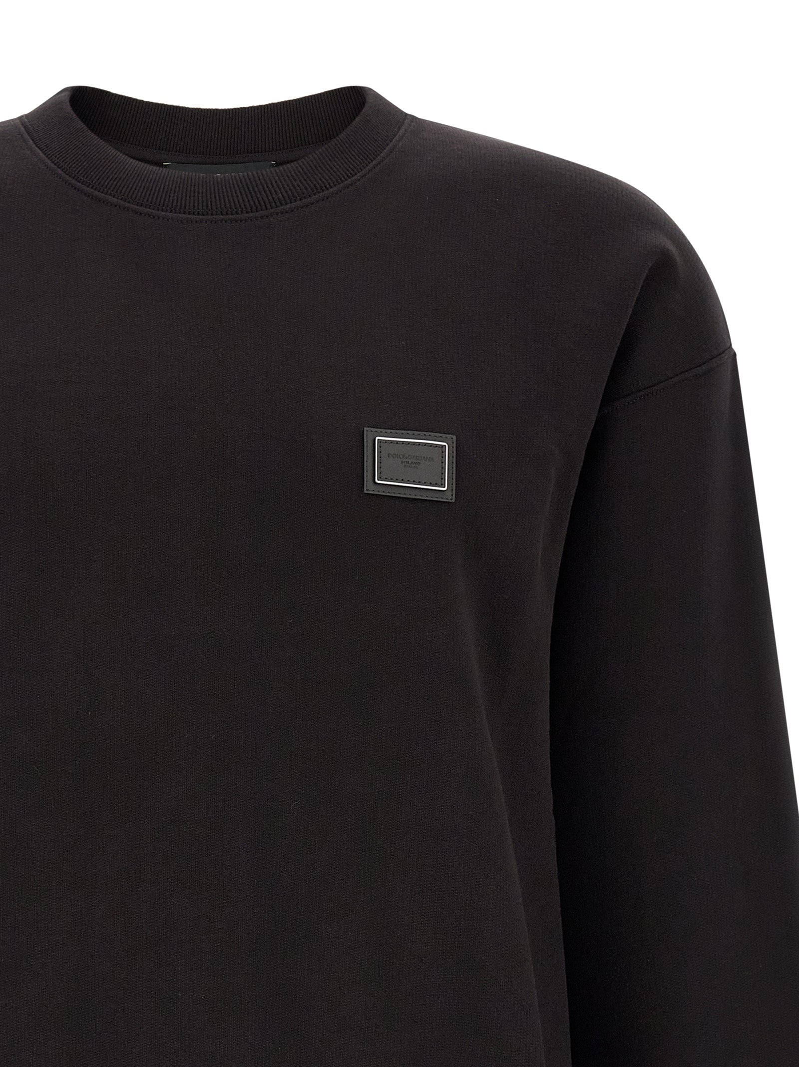 Dolce & Gabbana Black Cotton Sweatshirt