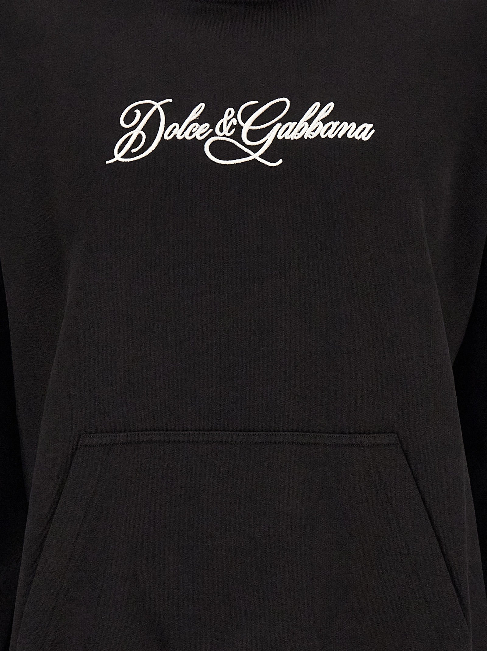 Dolce & Gabbana Black Cotton Sweatshirt