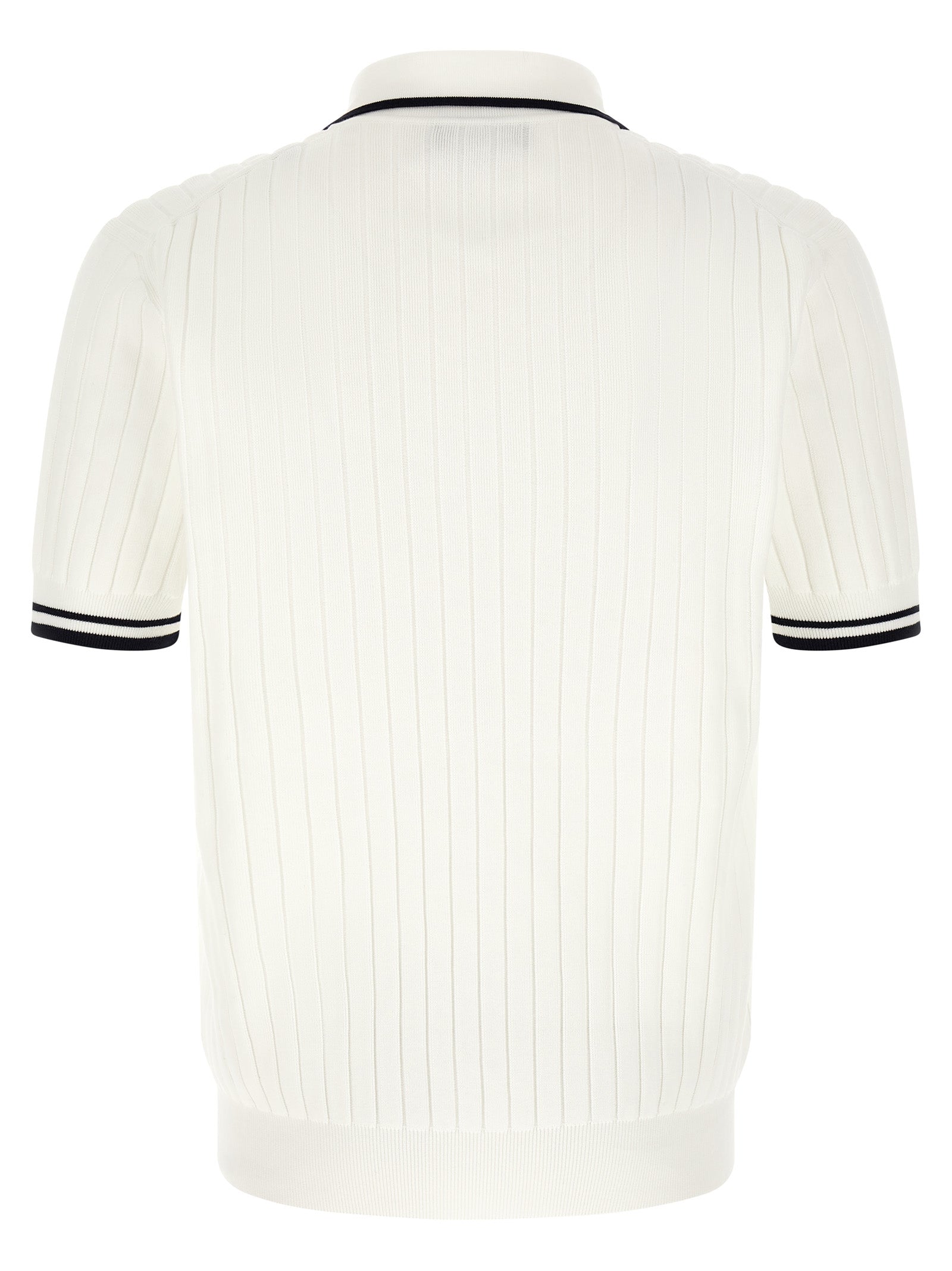 Dolce & Gabbana Bicolor Cotton Polo Shirt