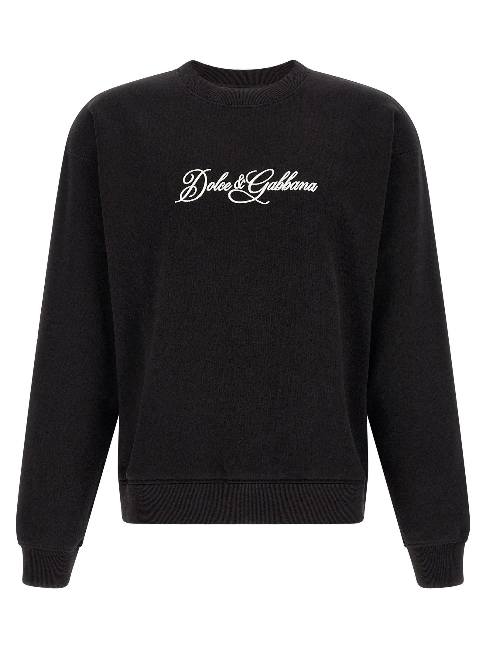 Dolce & Gabbana Black Cotton Sweatshirt
