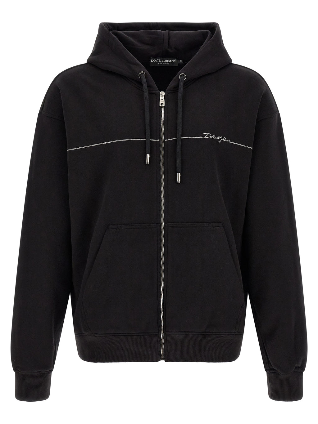Dolce & Gabbana Black Cotton Sweatshirt