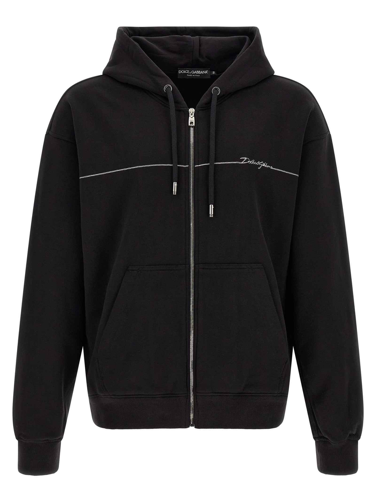 Dolce & Gabbana Black Cotton Sweatshirt