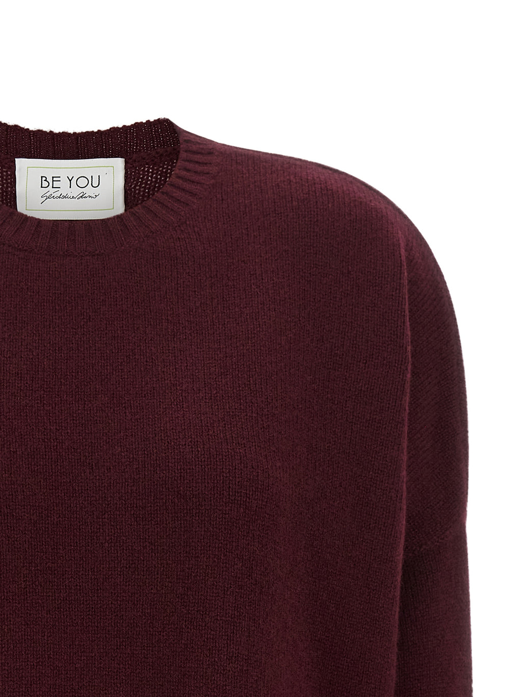 BE YOU Kaschmir-Cardigan in Bordeaux