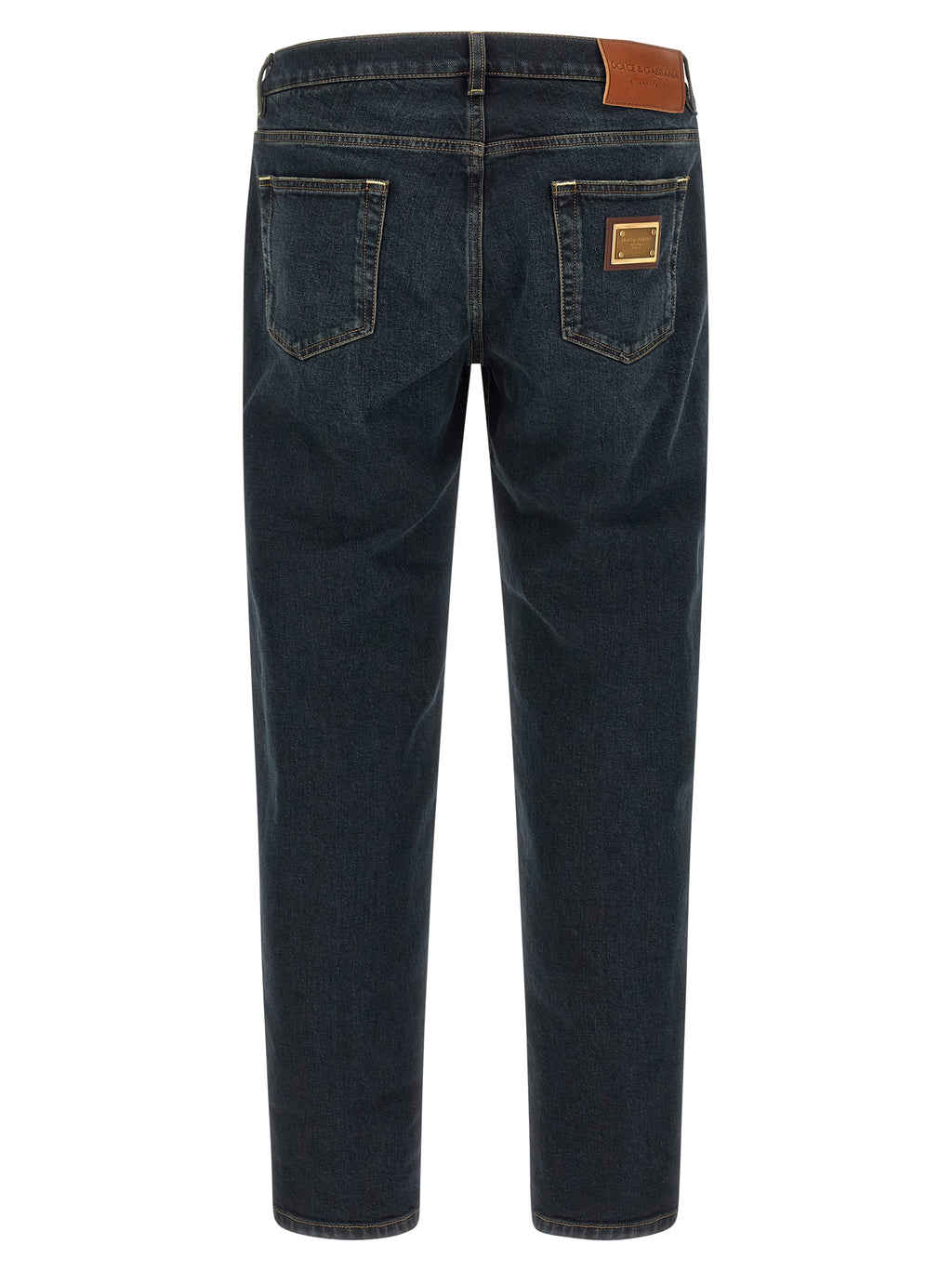Dolce & Gabbana Blue Cotton Skinny Jeans