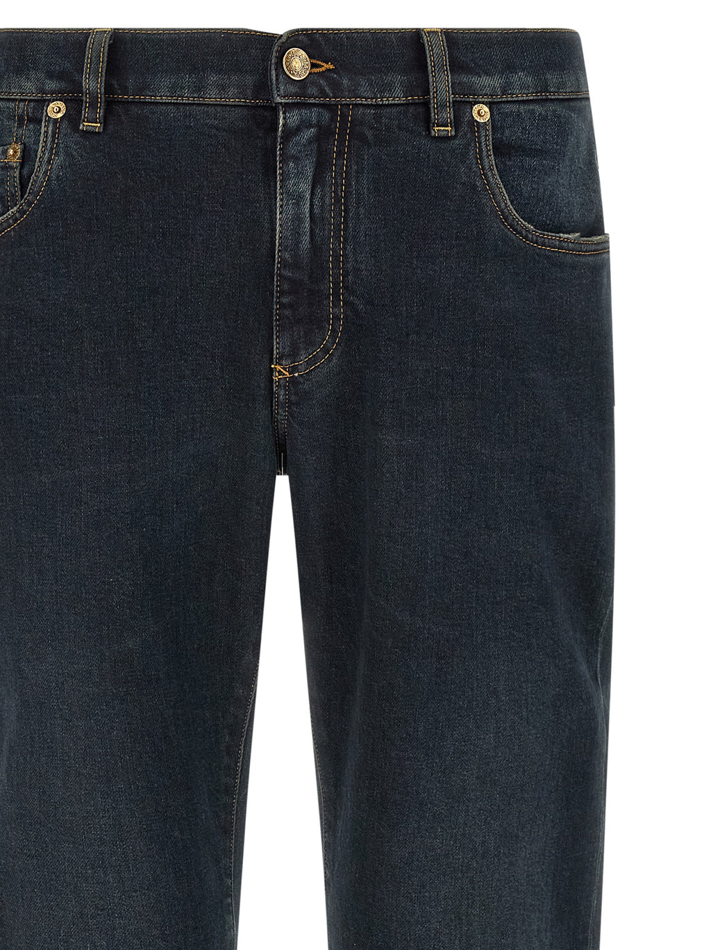 Dolce & Gabbana Blue Cotton Skinny Jeans