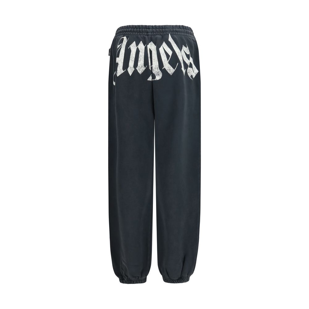 Palm Angels Gray Cotton Joggers (Workout Pants)