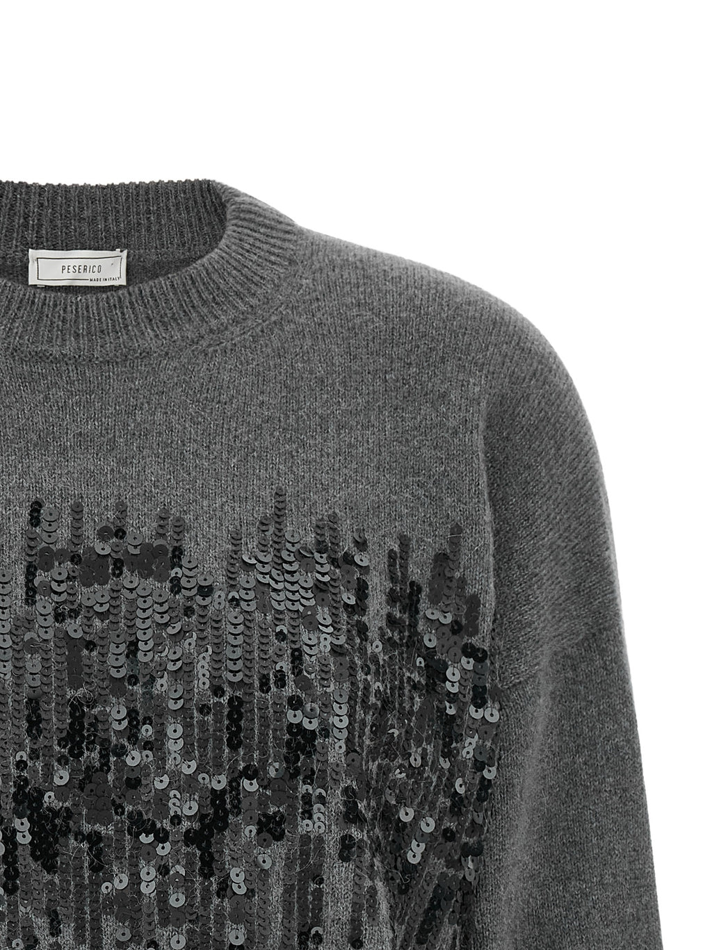 Peserico Gray Wool Cardigan