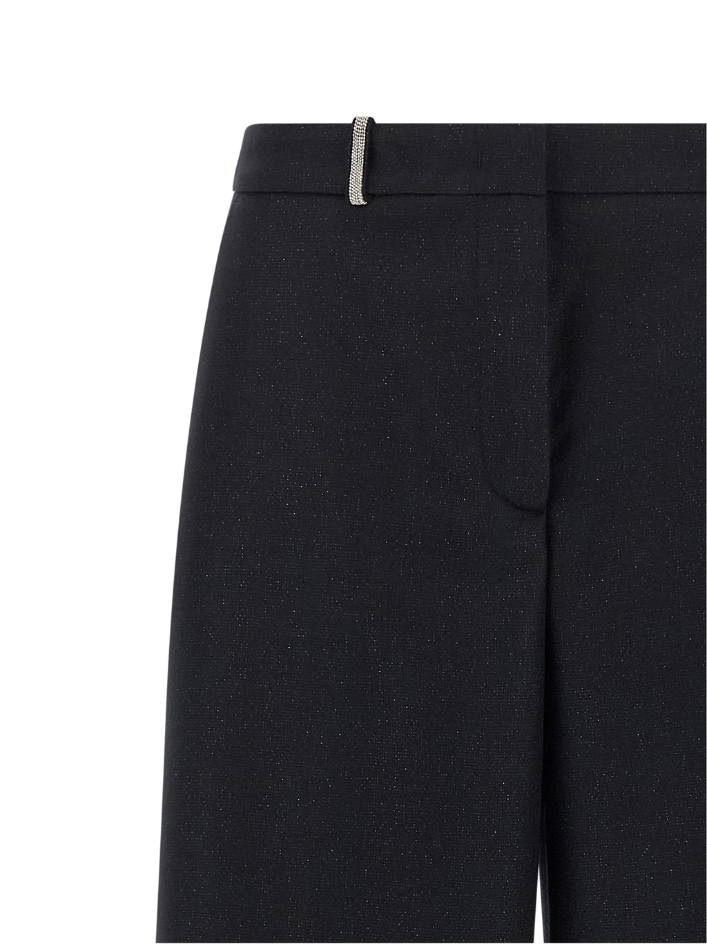 Peserico Blue Virgin Wool Casual Pants