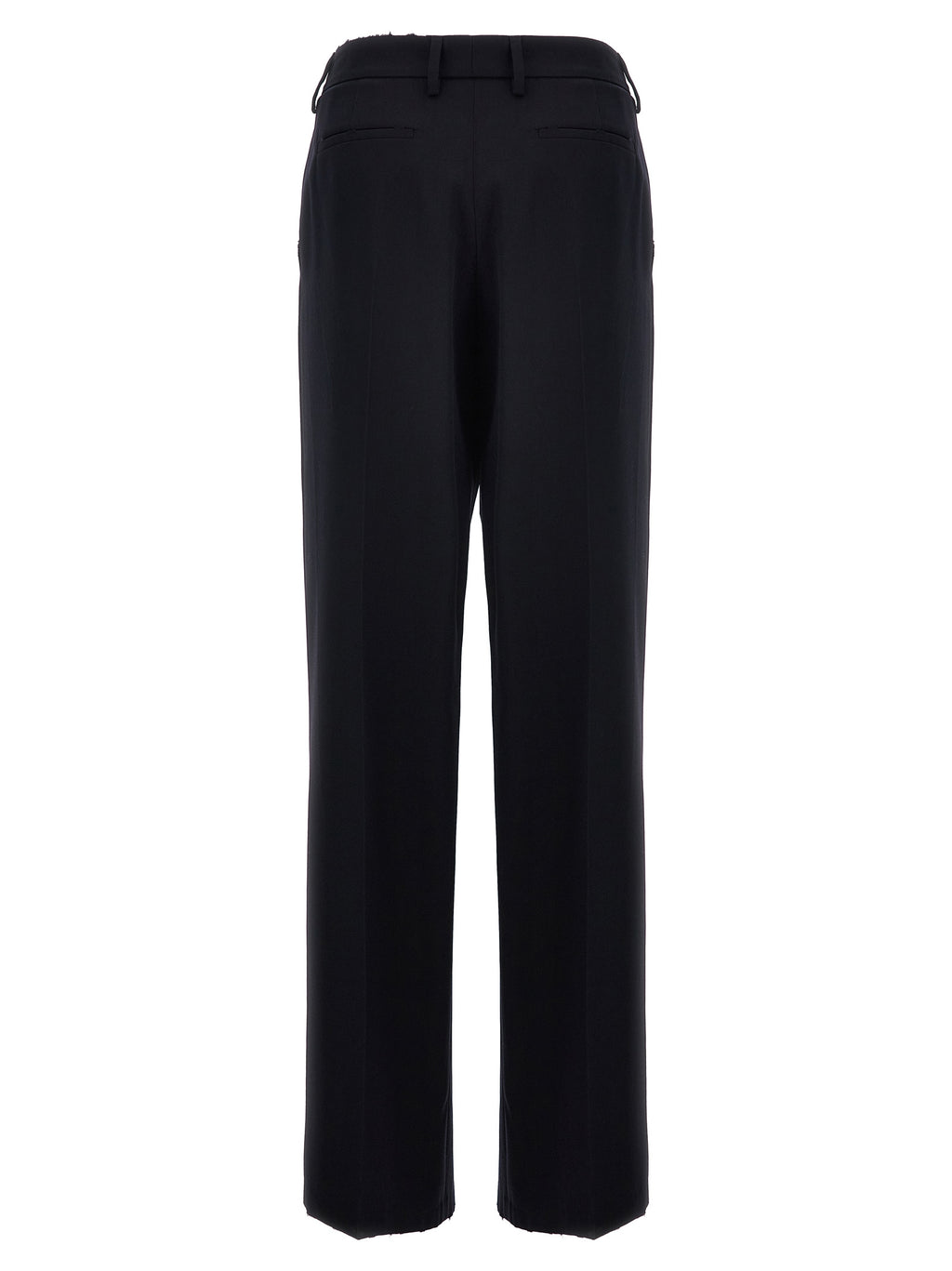 Prada Blue Wool Casual Pants