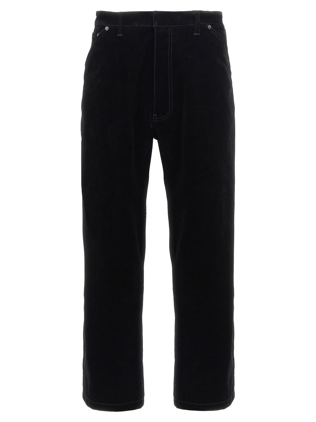 Prada Black Cotton Casual Pants
