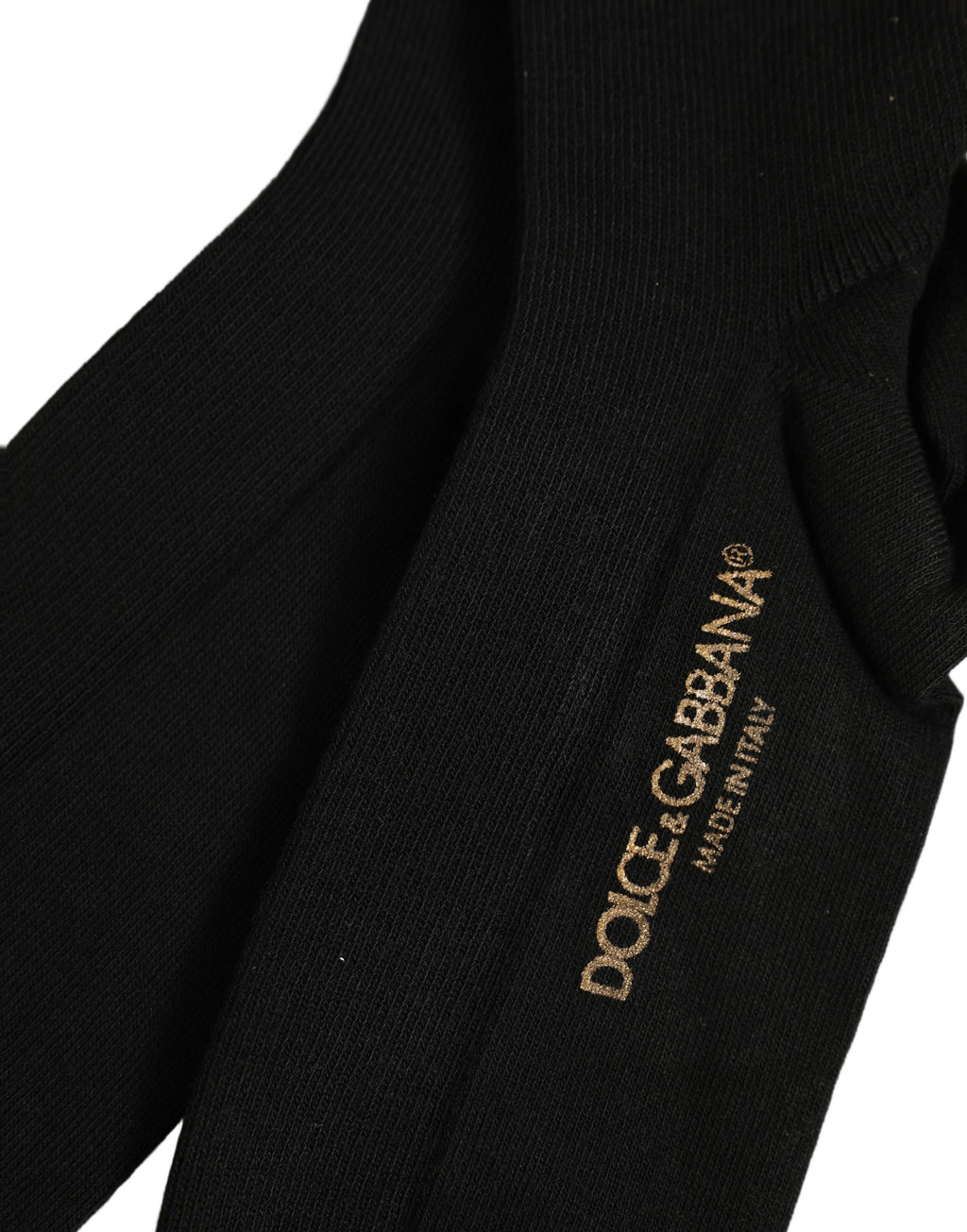 Chaussettes accessoires Dolce & Gabbana en viscose noire à logo mi-mollet
