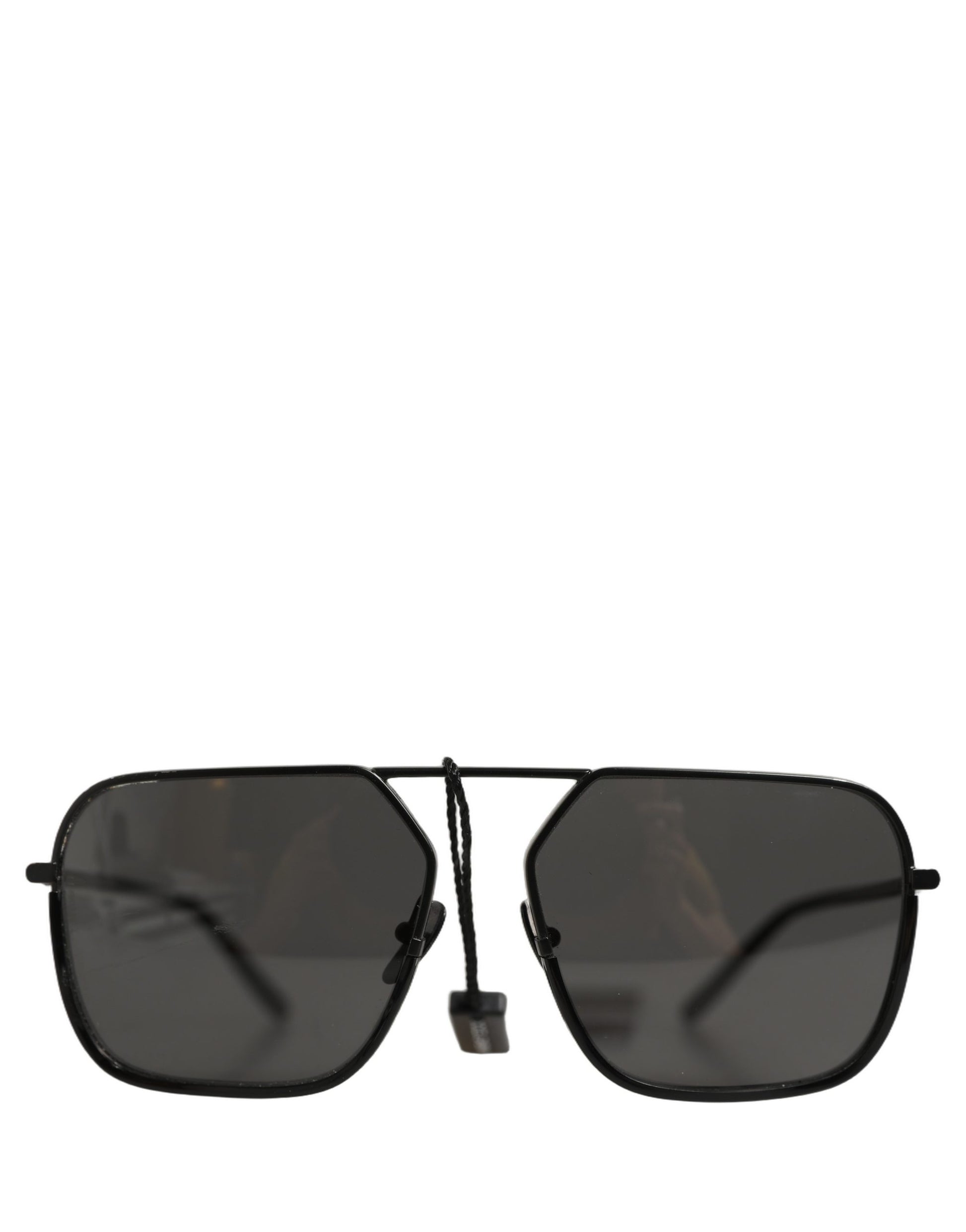 Dolce & Gabbana Black DG2193J Rectangular Metal Frame Eyewear Sunglasses