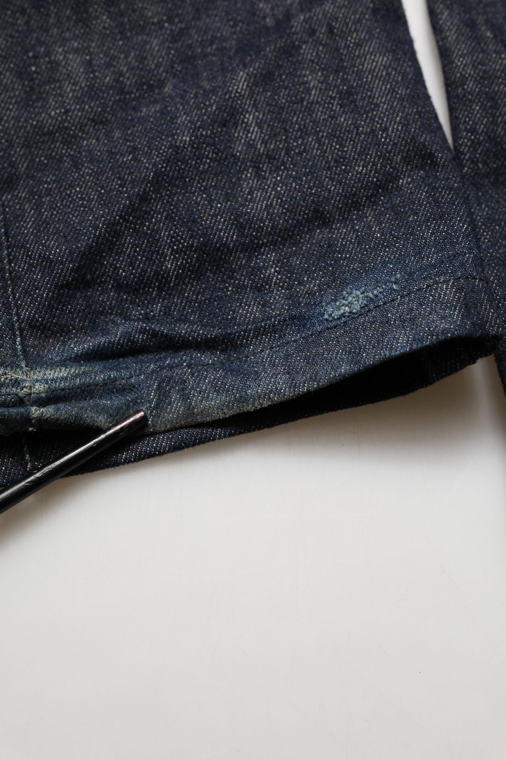 Dolce & Gabbana Dark Blue Relaxed Wide Leg Cotton Denim Jeans