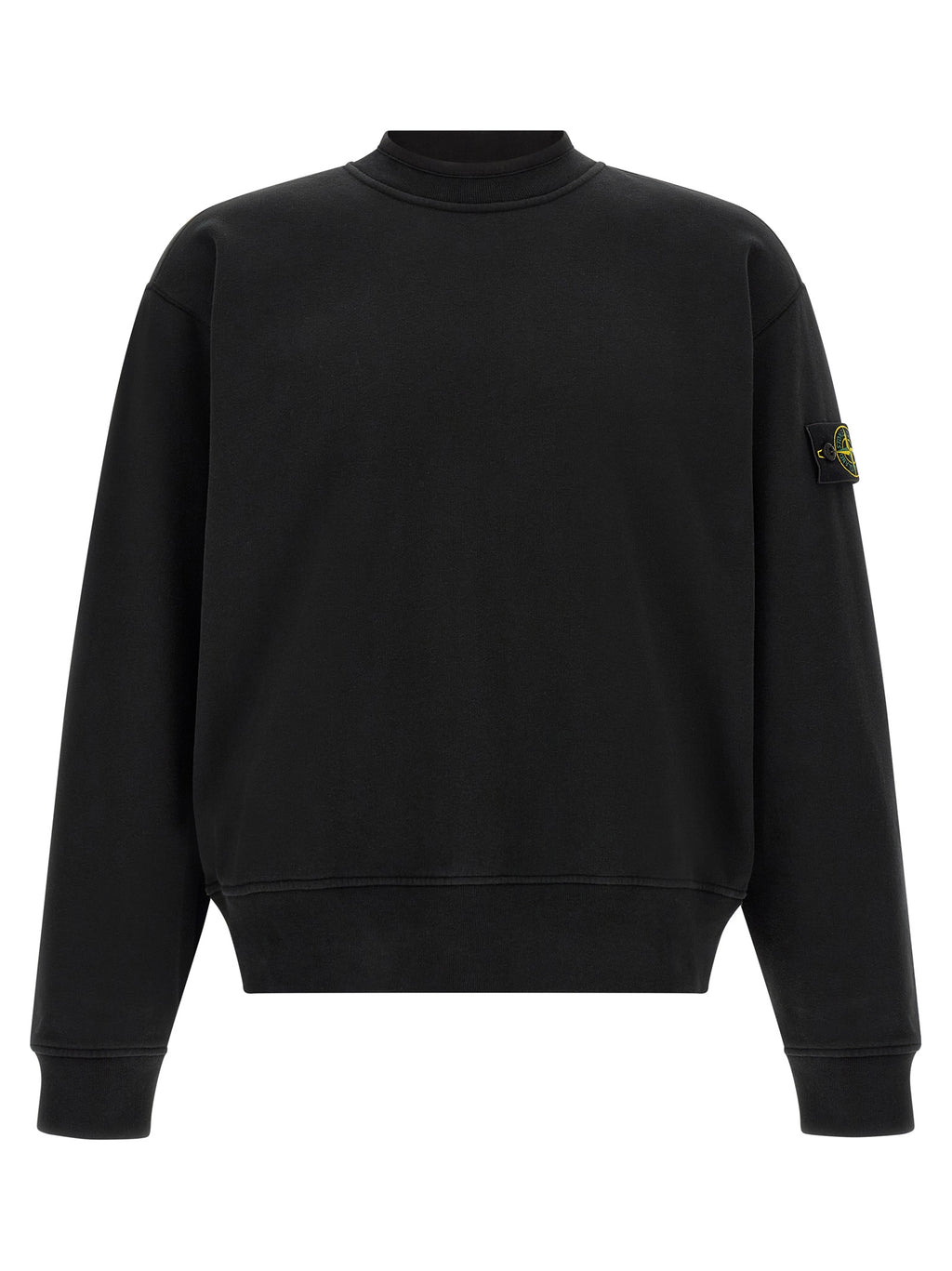 Stone Island Black Cotton Sweatshirt