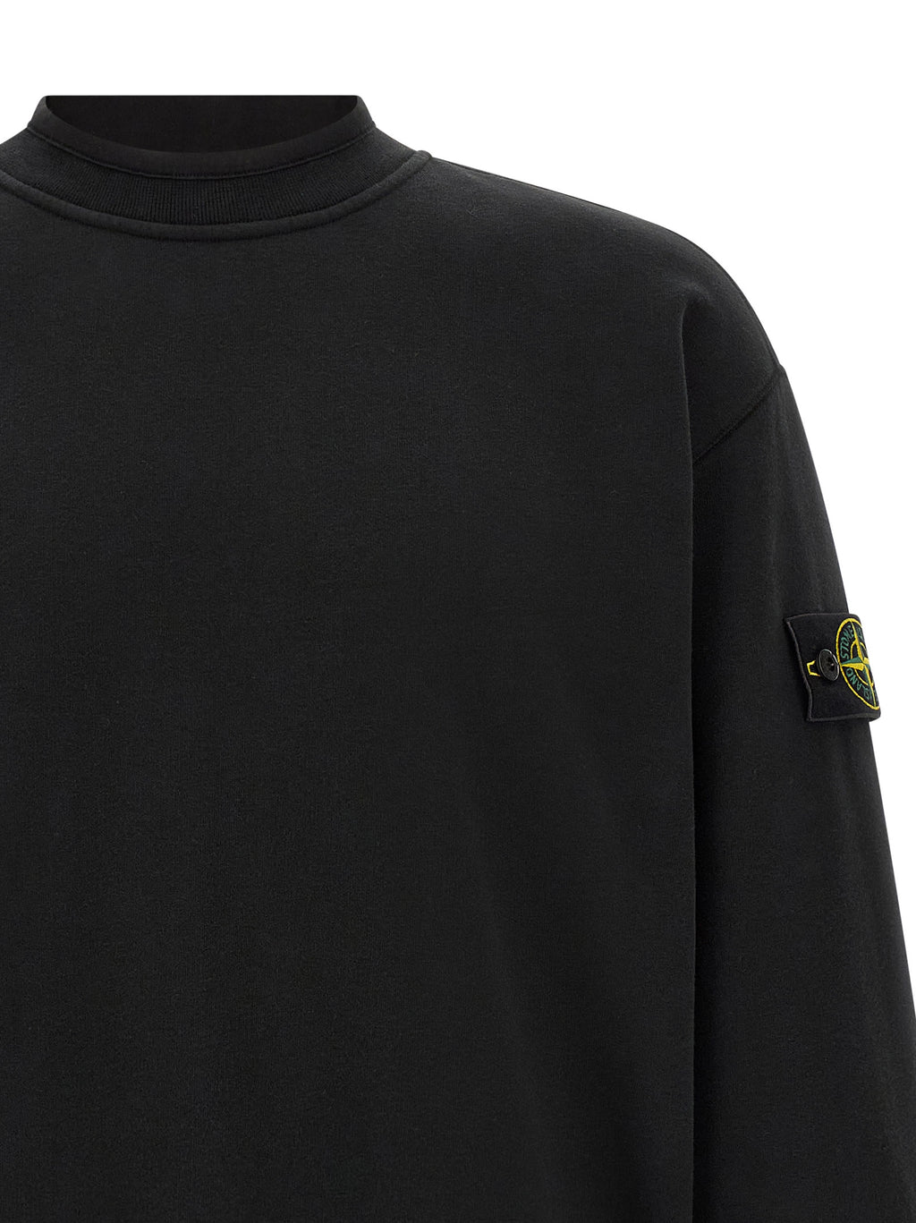 Stone Island Black Cotton Sweatshirt