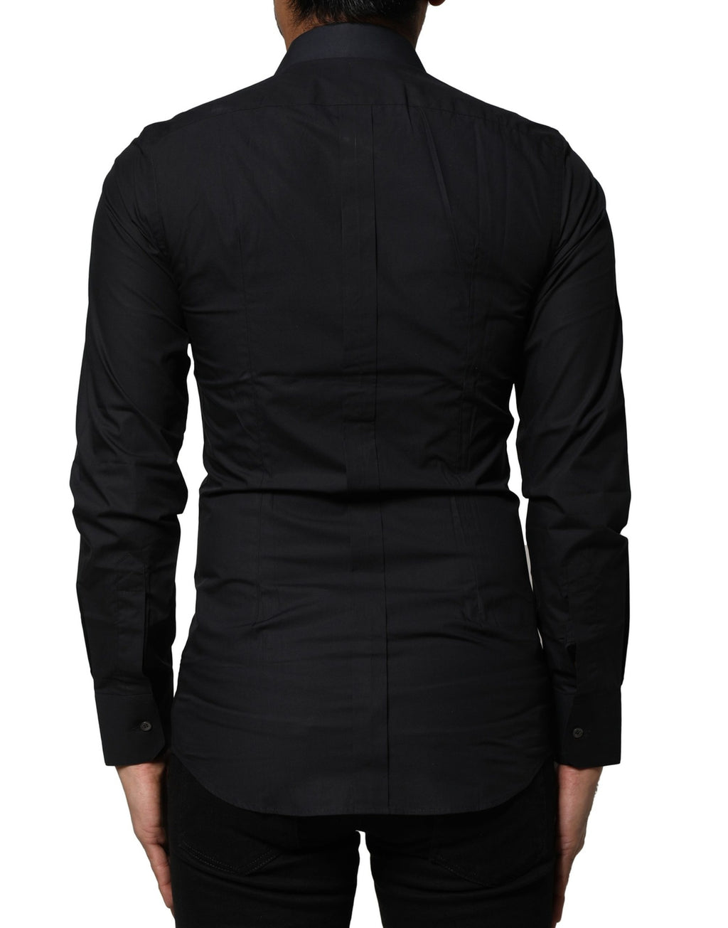 Dolce & Gabbana Black GOLD Long Sleeves Formal Dress Shirt