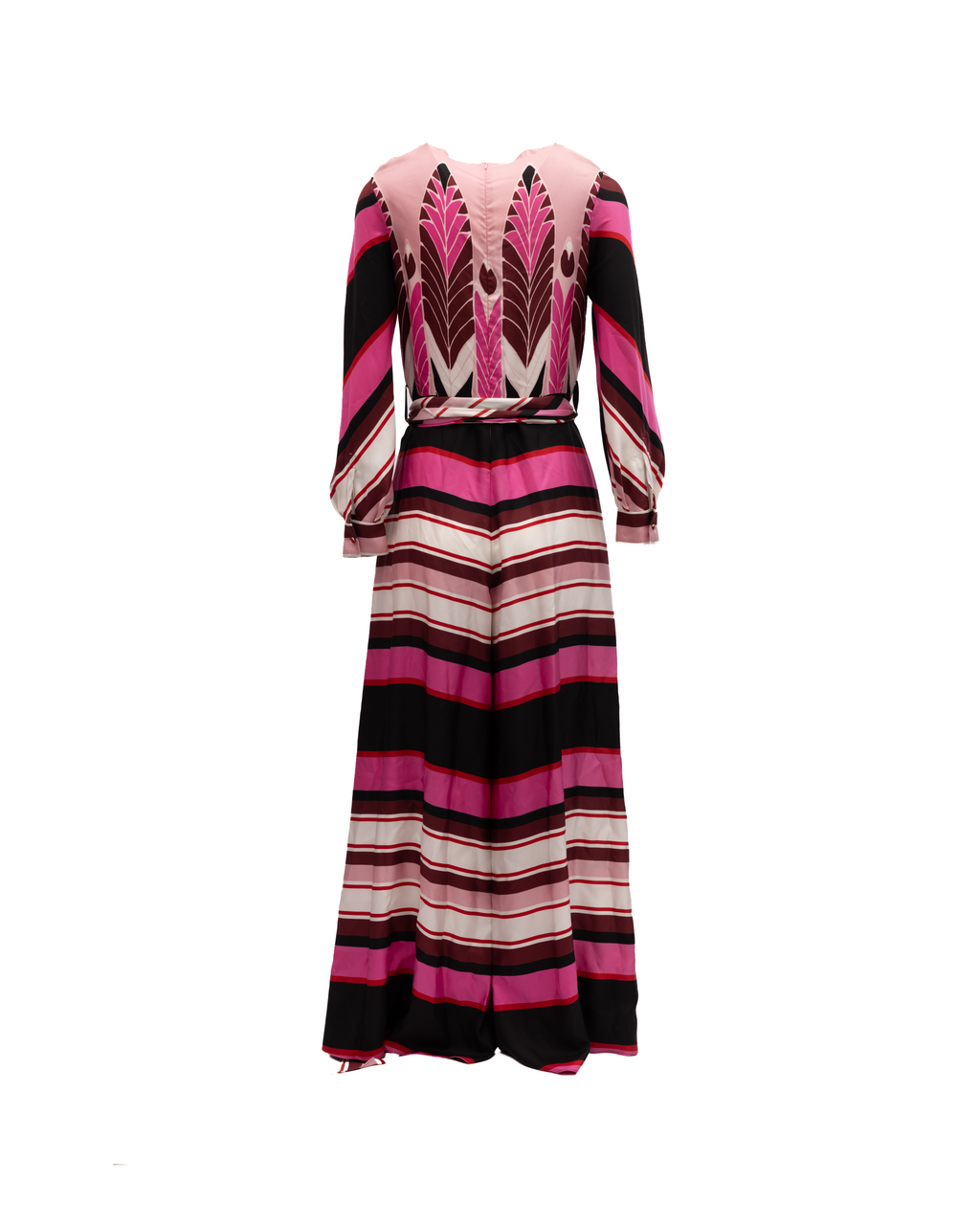 Valentino Garavani Pink Dress with Burgundy details