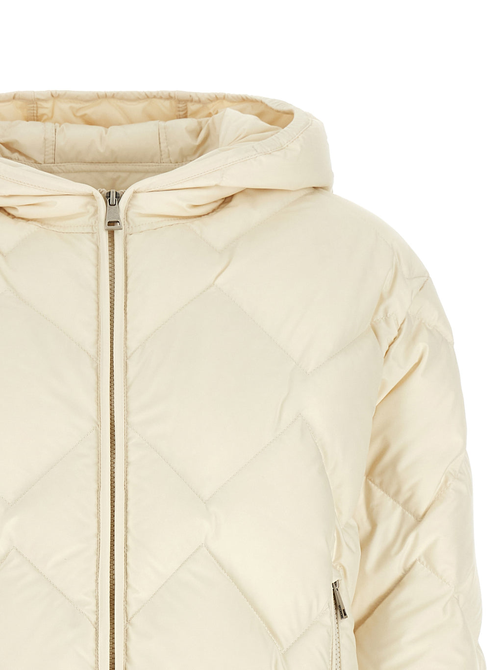 Moncler White Polyester Full-Length Jacket