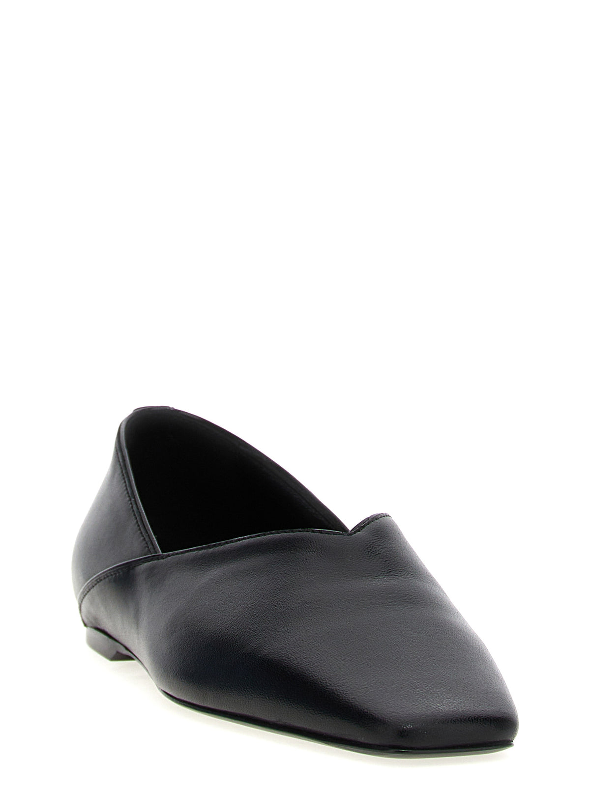 TOTEME Schwarze Ballerinas aus Kalbsleder