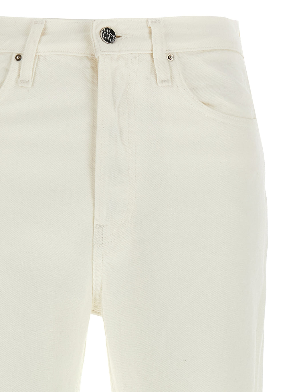 TOTEME White Cotton High-Waisted Jean