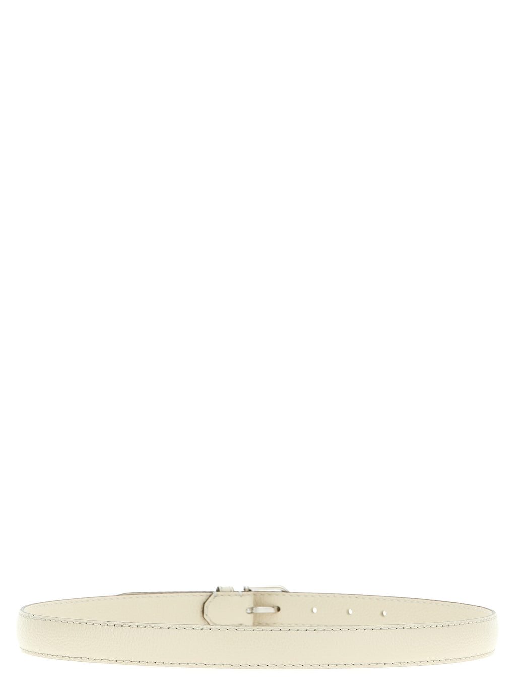 TOTEME White Leather Regular Belt