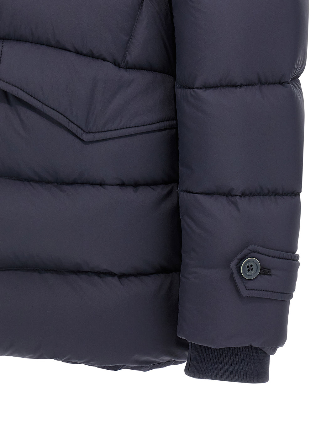 Herno Blue Polyamide Full-Length Jacket