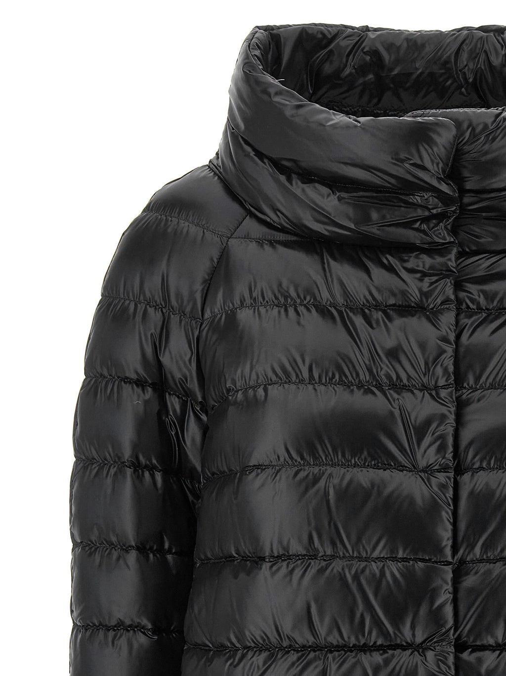 Herno Black Polyamide Full-Length Jacket