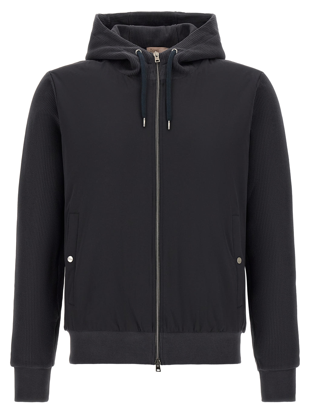 Herno blaue Baumwoll-Shelljacke