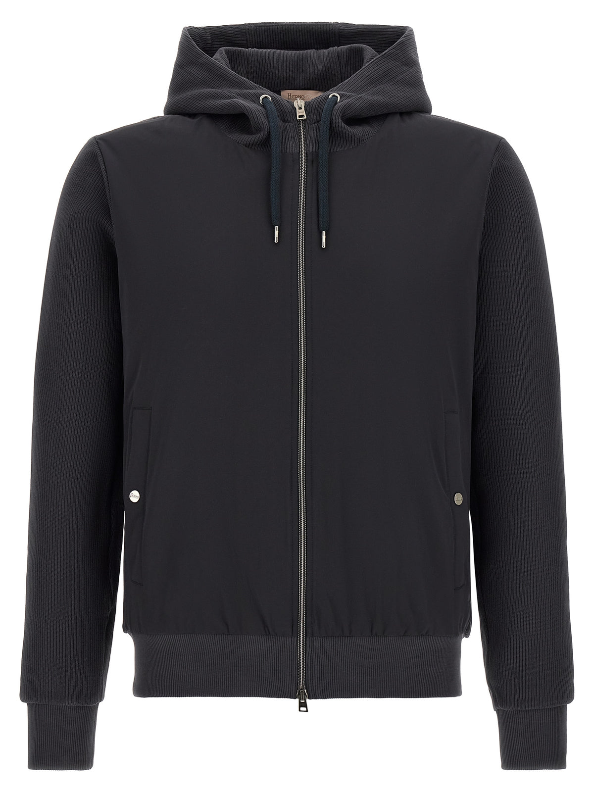 Herno blaue Baumwoll-Shelljacke