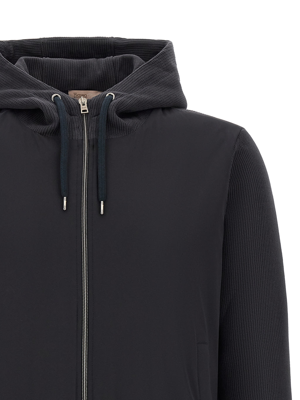 Herno blaue Baumwoll-Shelljacke