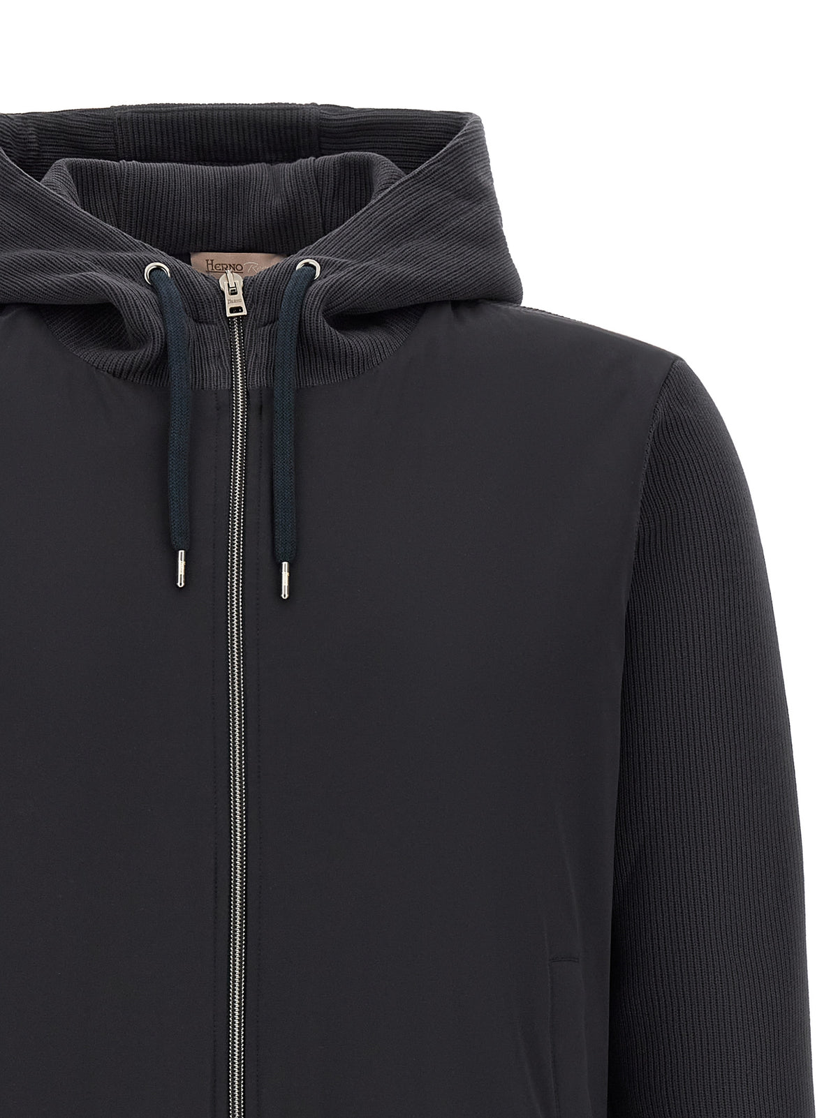 Herno blaue Baumwoll-Shelljacke