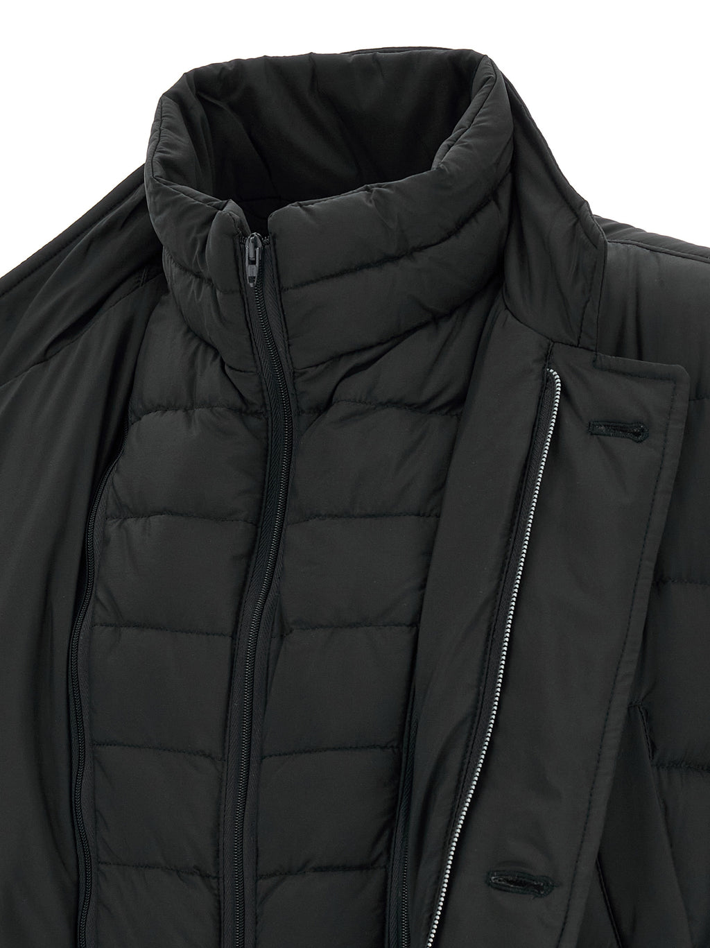 Herno Black Polyamide Full-Length Jacket