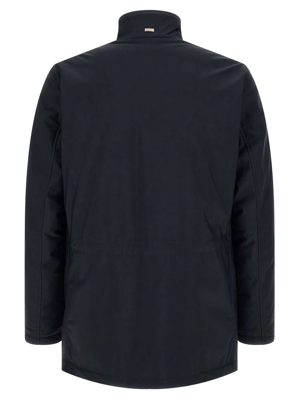 Herno Blaue Polyamid-Jacke in voller Länge