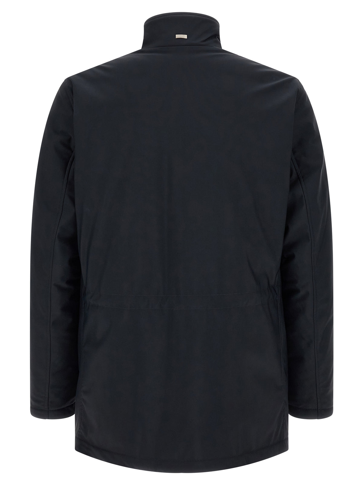 Herno Blaue Polyamid-Jacke in voller Länge